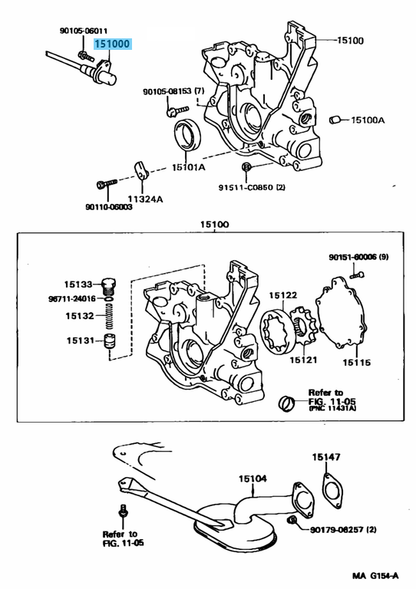 TOYOTA SUPRA JZA80 93-98 Genuine 2JZ-GTE Crank Position Sensor 90919-05006 OEM