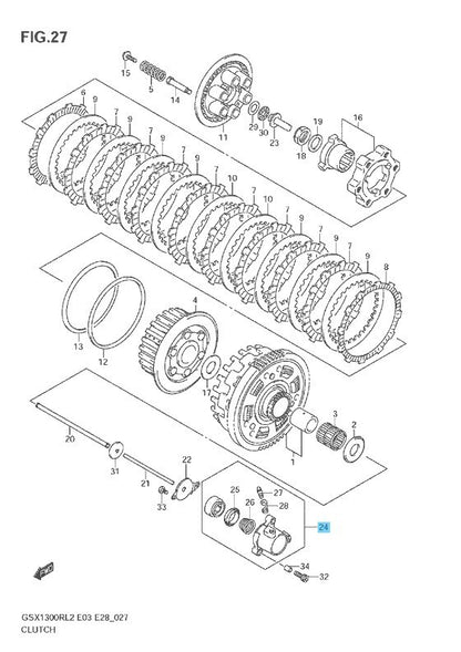 SUZUKI HAYABUSA GSX1300R 08-09 11-13 Genuine Clutch Release Cylinder 23160-15H01
