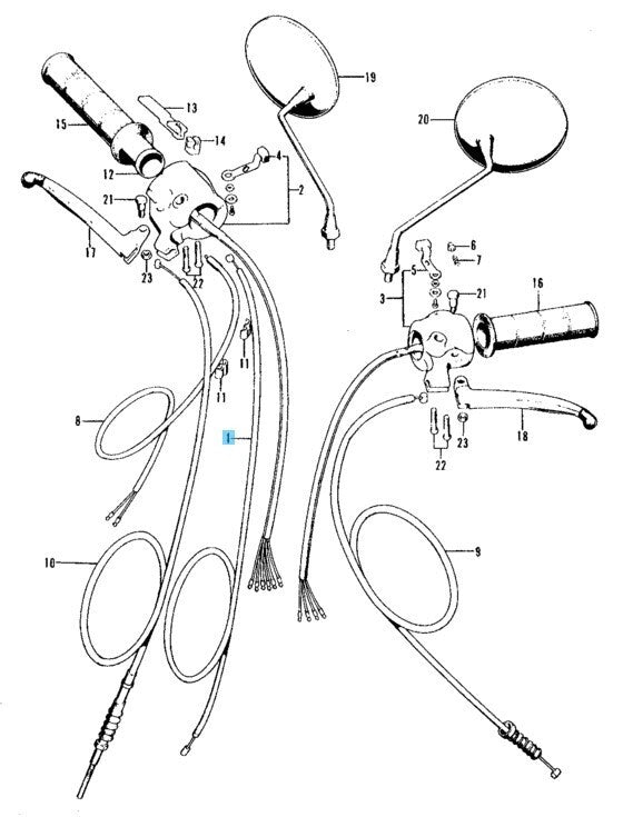 HONDA CT90 CT90K2A CT90K3A Genuine Throttle Cable 17910-102-000 OEM