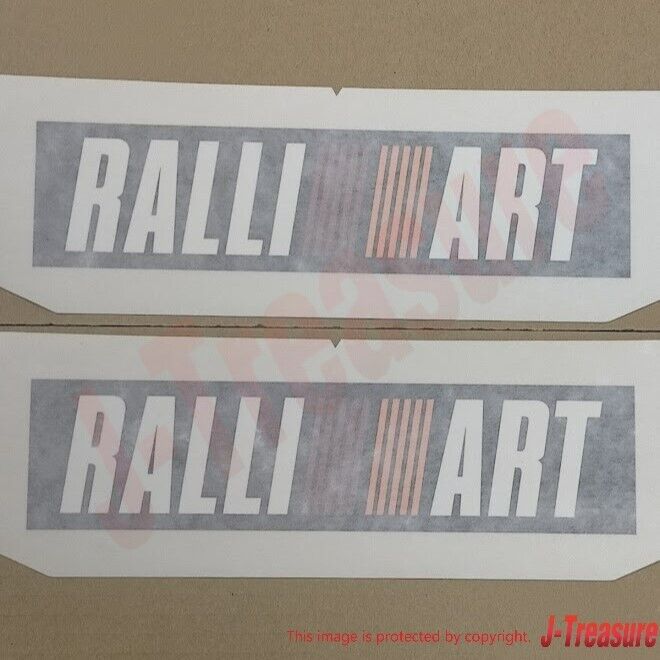 MITSUBISHI LANCER EVO6 CP9A Genuine  Front Bumper TME "RALLIART" Decal Set OEM