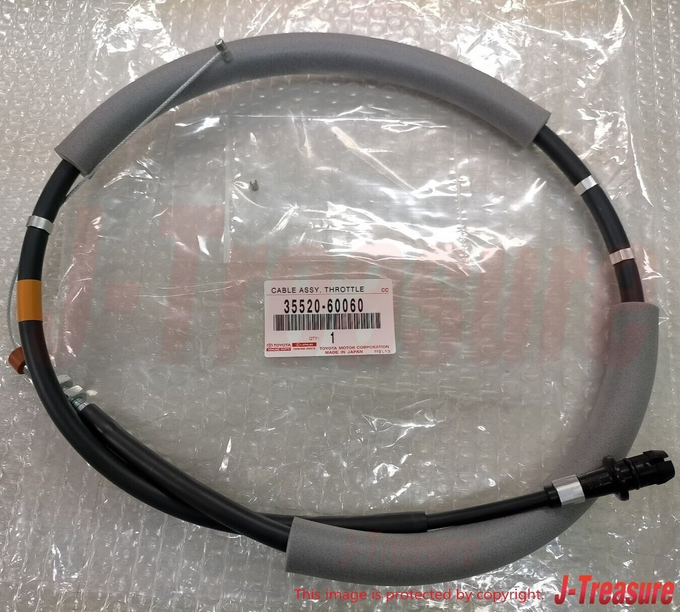 TOYOTA LAND CRUISER HZJ73 Genuine Throttle Accelerator Cable 35520-60060 OEM