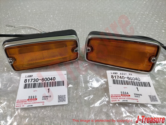 TOYOTA LAND CRUISER FJ40 FJ45 HJ45 Genuine Side Turn Signal Lamp RH & LH Set OEM
