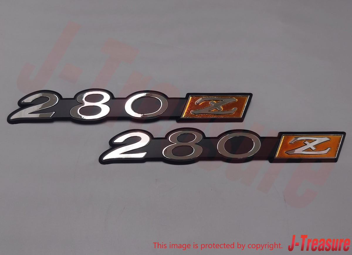 NISSAN 280Z S30 DATSUN Genuine Fender Side Emblem 98811-N4200 x2 Set OEM