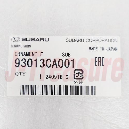 SUBARU BRZ ZC6 2013-2020 Genuine Front Ornament Emblem 93013CA001 OEM