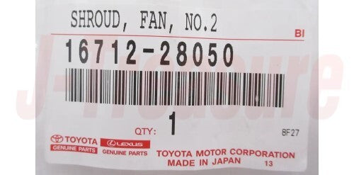 TOYOTA RAV4 ACA3# GSA3# 06-12 Genuine Radiator Fan Shroud No.2 16712-28050 OEM
