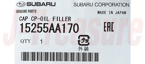 SUBARU WRX STI VAF 15-20 Genuine Oil Filler Cap Complete 15255AA170 OEM