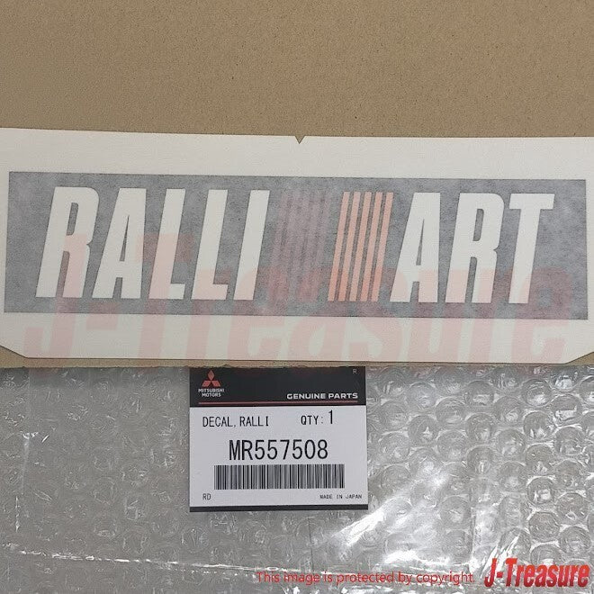 MITSUBISHI LANCER EVO6 CP9A Genuine  Front Bumper TME "RALLIART" Decal Set OEM