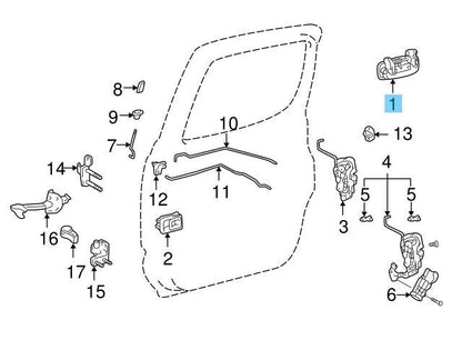 TOYOTA TACOMA RZN196 Genuine Front & Rear Door Outside Handle Assy RH & LH Set