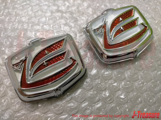TOYOTA CELICA 71-77 Genuine Rear Quarter Panel Emblem Red Dragon 2pcs Set OEM