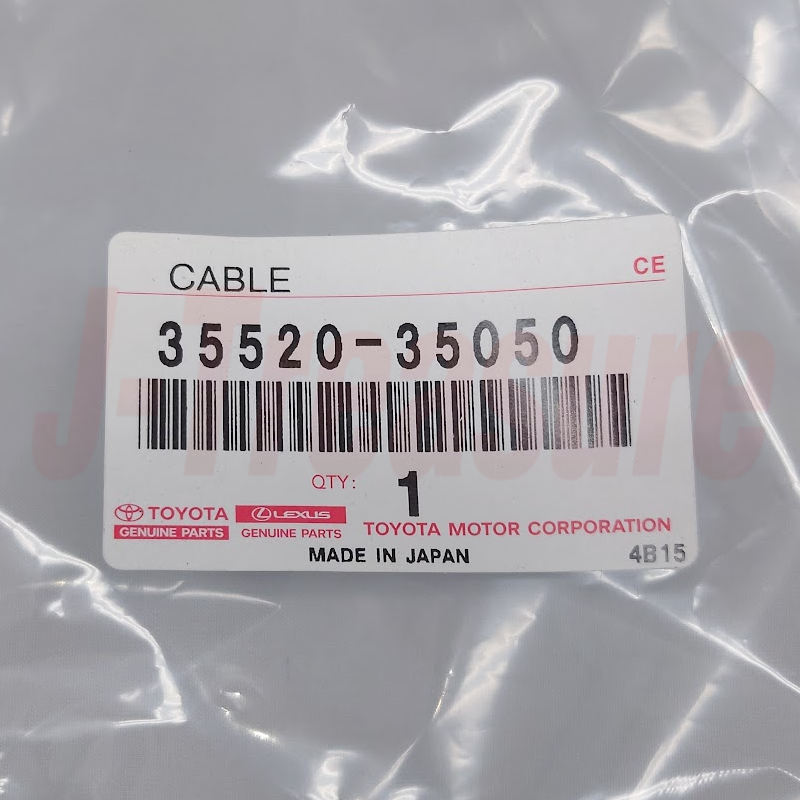 TOYOTA 4RUNNER PICKUP VZN 1987-1995 Genuine Throttle Cable Assy 35520-35050 OEM