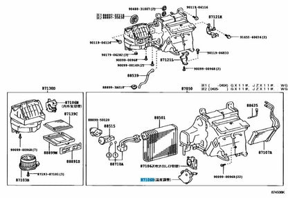 TOYOTA LEXUS Genuine Heater & Evaporator Damper Servo Motor 87106-30351 OEM