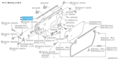 NISSAN SILVIA S15 99-02 Genuine Front Door Outside Molding Assy RH & LH Set OEM