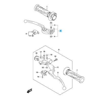 SUZUKI GSX-R600 2015-2023 Genuine Front Brake Lever Assy 57300-29G40 OEM