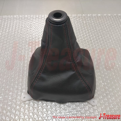 MITSUBISHI LANCER EVOLUTION 5 6 CP9A Genuine TME Shift Lever Boot Red Stitch OEM