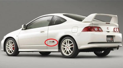 HONDA INTEGRA TYPE-R DC5 Genuine Rear Side Fender Decal Sticker Silver Set OEM