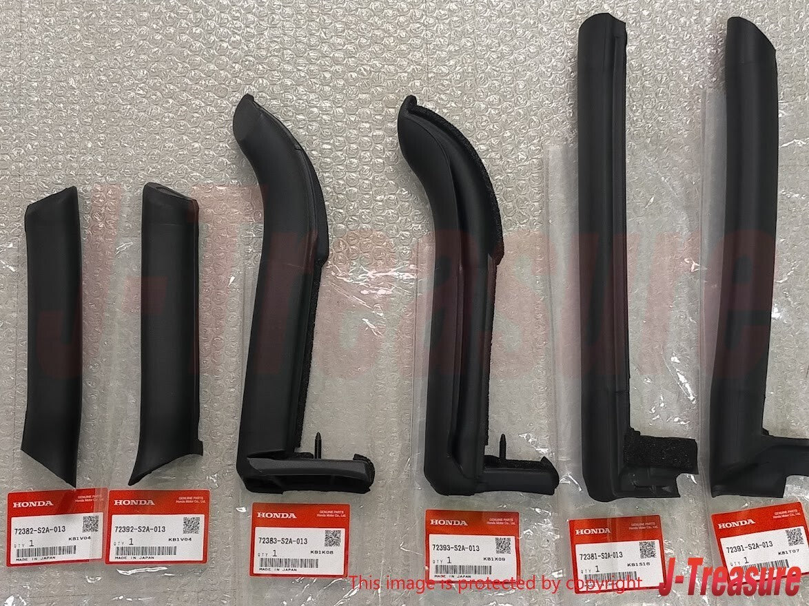 HONDA S2000 S2K AP1 AP2 Genuine Weatherstrip Roof Corner Right Left 6pcs Set OEM