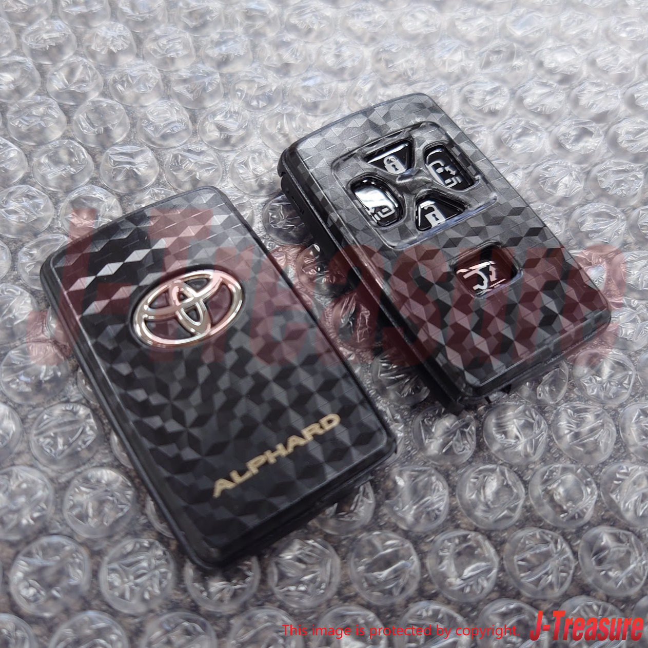 TOYOTA ALPHARD GGH20 12-13 Genuine Door Control Transmitter Housing Carbon tone