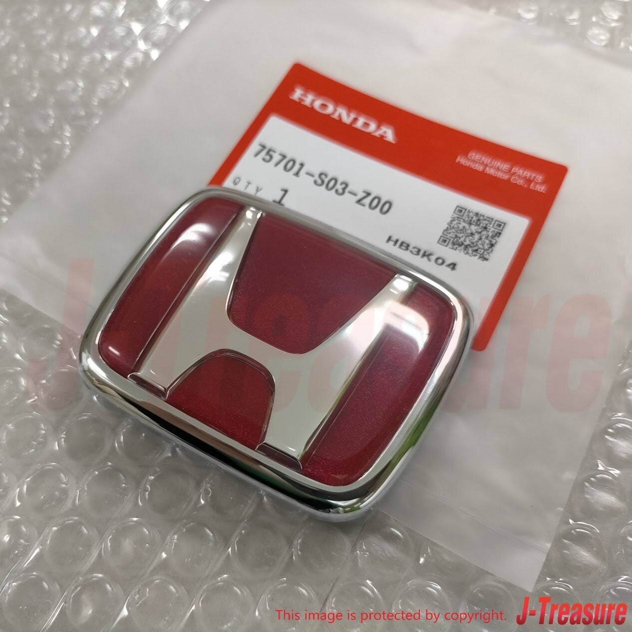 HONDA CIVIC TYPE-R EK9 99-00 Genuine Late Model Red Emblem Front & Rear Set OEM