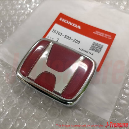 HONDA CIVIC TYPE-R EK9 99-00 Genuine Late Model Red Emblem Front & Rear Set OEM