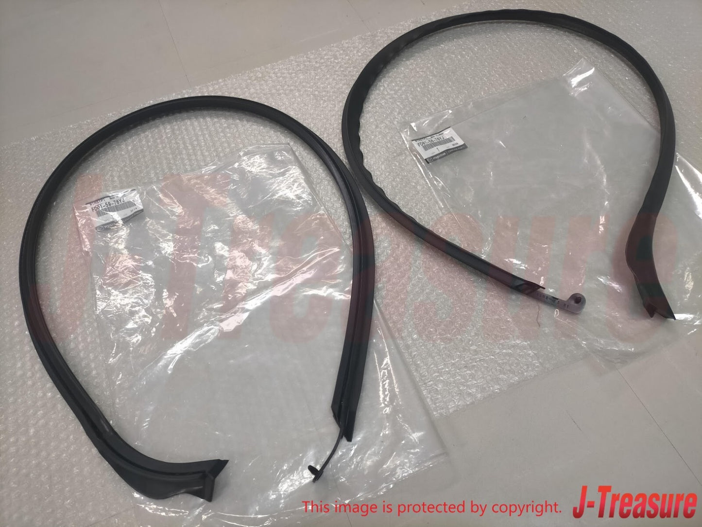 MAZDA RX-7 RX7 FD3S 93-95 Genuine Front Door Glass Weatherstrip RH & LH Set OEM