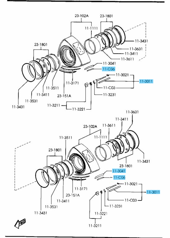 MAZDA RX-7 FD3S 1991-1995 Genuine Rotary Engine Apex Seal Spring x18 set