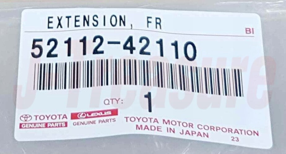 TOYOTA RAV4 ASA42 2016-2018 Genuine Front Bumper Extension RH 52112-42110 OEM