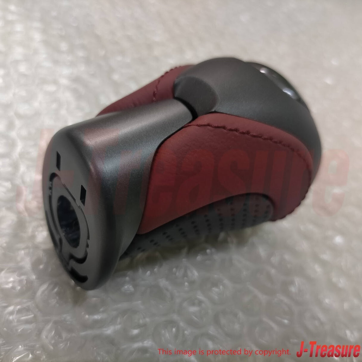 NISSAN GT-R R35 2011-2015 Genuine Shift Knob Red Black Leather 34910-KB60A OEM
