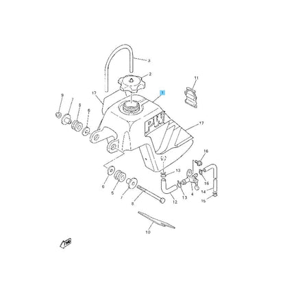 YAMAHA Y-ZINGER PW50 1998-2007 Genuine Fuel Tank Comp 3PT-24110-20-00 OEM