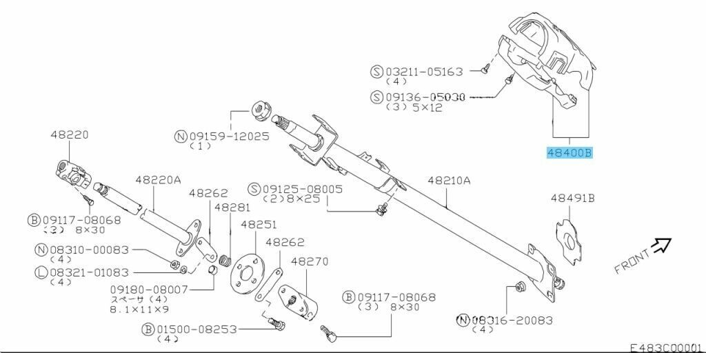 SUZUKI JIMNY SAMURAI JA11C JA11V JB31W Steering Column Cover 3  / 4 / 5 Type OEM