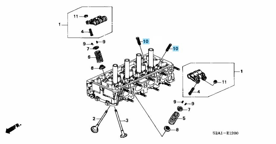 HONDA S2000 AP# 00-09 Genuine F20C F22C L.M.A Lost Motion Assembly Set of 8 OEM