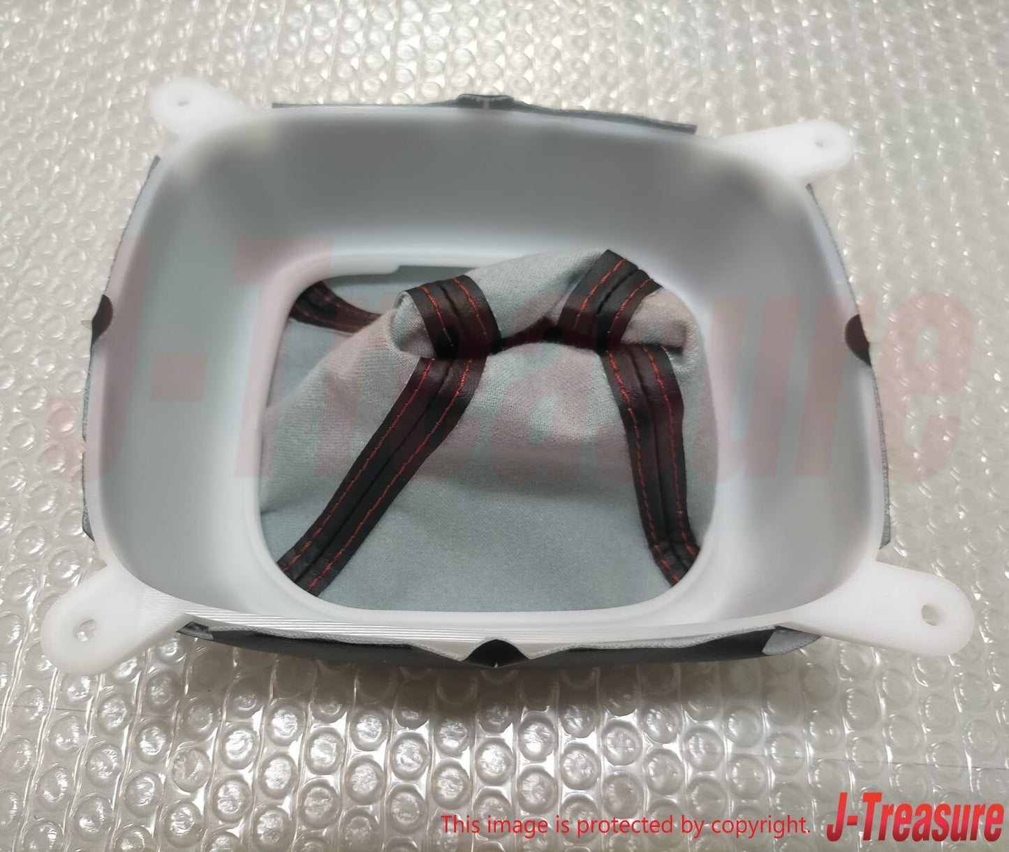 MITSUBISHI LANCER EVOLUTION 5 6 CP9A Genuine TME Shift Lever Boot Red Stitch OEM