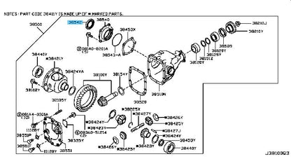 NISSAN GT-R R35 '09-24 Genuine Front Side Bearing Retainer Oil Seal For AWD OEM