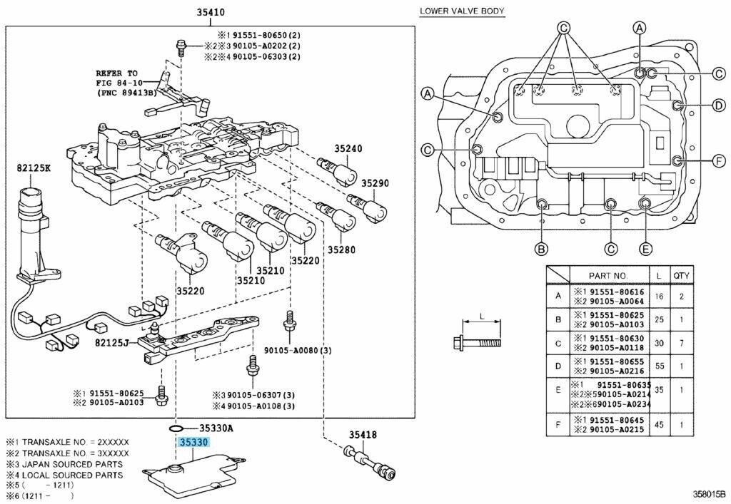 TOYOTA LEXUS Genuine Automatic Transmission Oil Strainer Assy 35330-48020 OEM