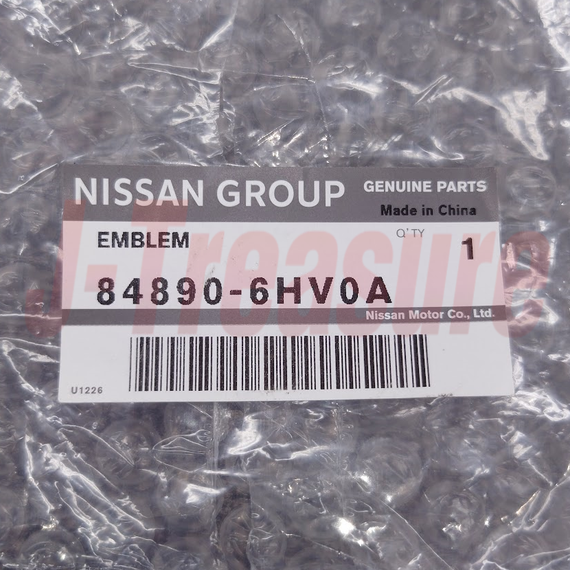 NISSAN GT-R R35 2022 Genuine New Logo Trunk Emblem "NISSAN" 84890-6HV0A OEM