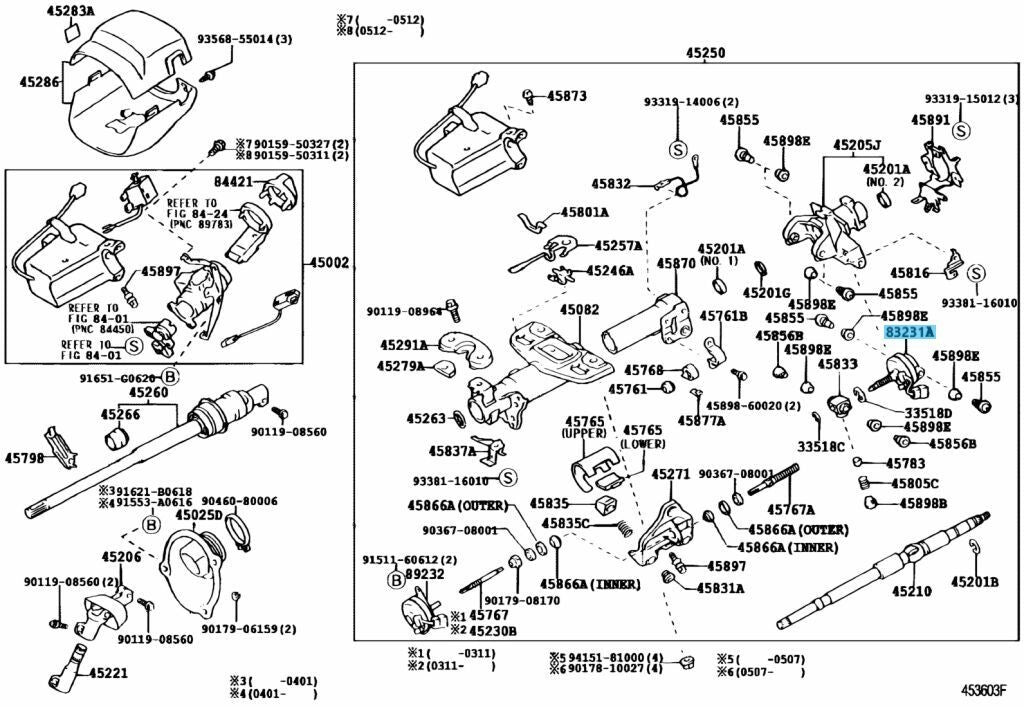 TOYOTA CELSIOR LS400 LS430 Genuine Steering Motor Power Tilt 89231-50050 OEM