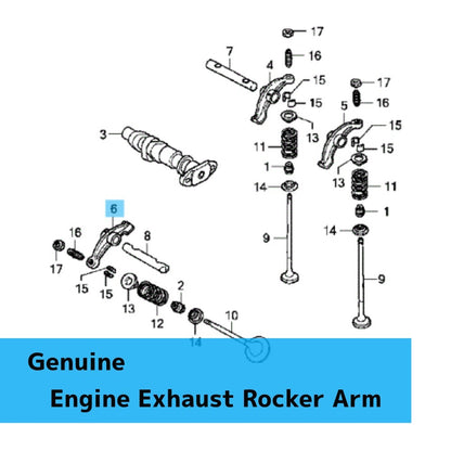 HONDA VT750RS SHADOW RS '10-13 Genuine Engine Exhaust Rocker Arm 14431-MR1-000