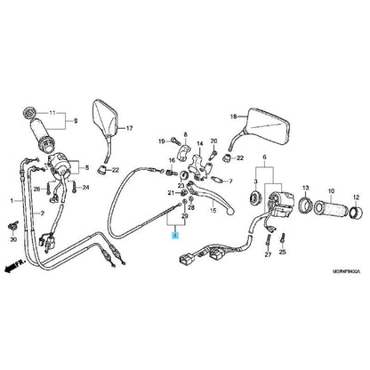 HONDA VT750RS SHADOW RS '10-13 Genuine Clutch Cable 22870-MGR-671 OEM