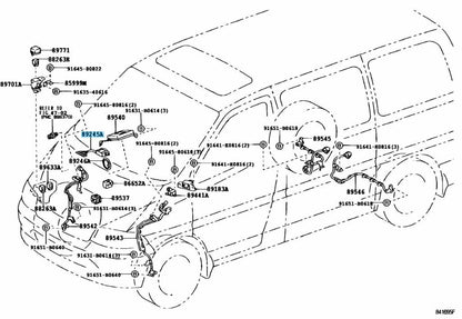 TOYOTA  LAND CRUISER LX470 UZJ100 2000-2002 Genuine Steering Position Sensor OEM