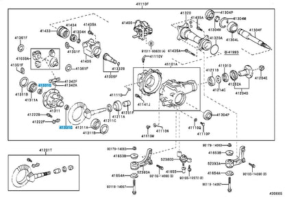 TOYOTA 4RUNNER VZN185 89-02 Genuine F/Diff Side Gear Needle Bearing 90364-33009
