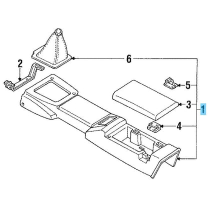 MAZDA MX-5 MIATA NA8C 90-97 Genuine Black Center Console Assy N007-64-410D00 OEM