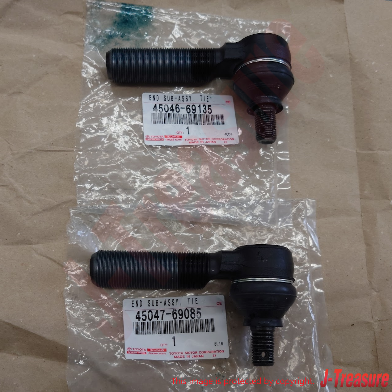 TOYOTA LAND CRUISER FZJ80 1991-1997 LHD Genuine Tie Rod End RH & LH Set OEM