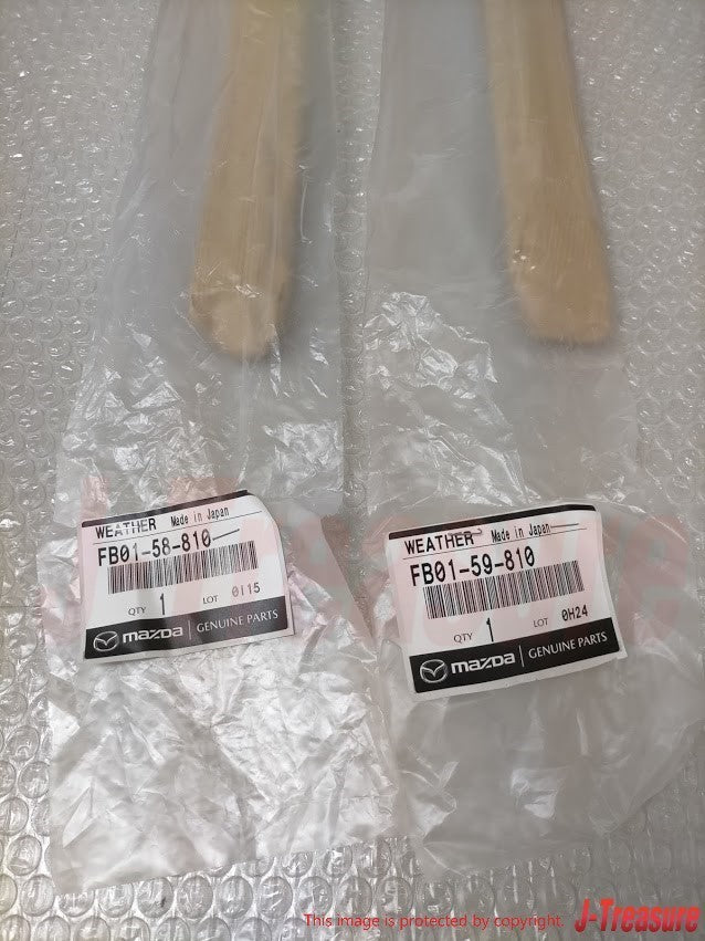 MAZDA RX-7 FC3S '86-91 Genuine Front Door Outer Weatherstrip RH & LH Set OEM