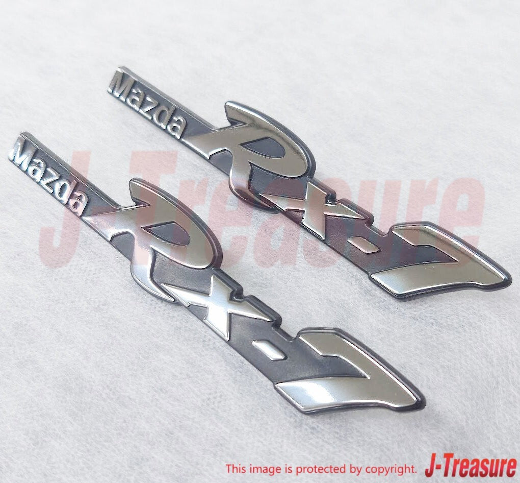 MAZDA SAVANNA RX-7 SA22C 79-83 Genuine Fe/Side Name Emblem 8871-51-721 x2 Set