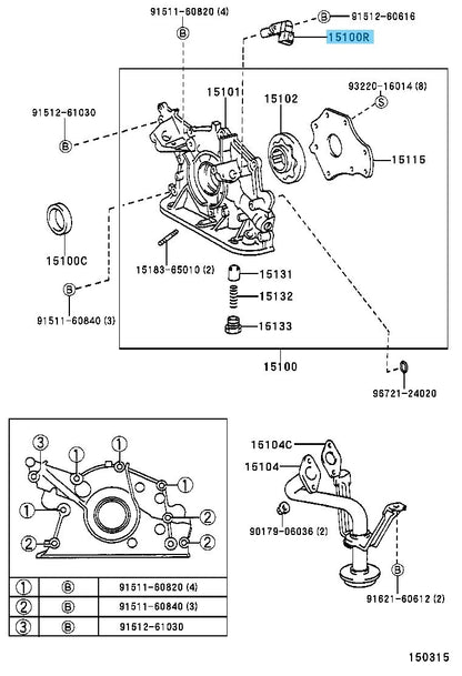 TOYOTA 4RUNNER VZN180 1996-2002 Genuine Crank Position Sensor 90919-05020 OEM