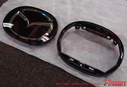 MAZDA CX-5 KF 2022-2023 Genuine Front Emblem & Emblem Mount Bracket Set OEM