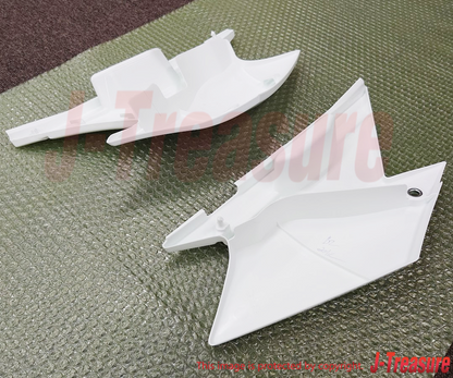 KAWASAKI KLX140 08-24 Genuine Rear Side Cover B.WHITE RH & LH Set OEM