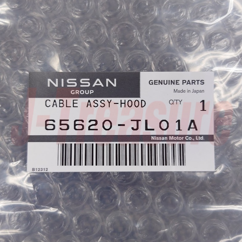 NISSAN INFINITI G37 2008-2013 Genuine Hood Lock Control Cable 65620-JL01A OEM