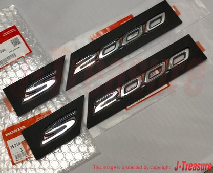 HONDA S2000 AP1 AP2 Genuine Fender Side "S2000" Chrome Emblem Badge RH & LH OEM
