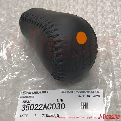SUBARU IMPREZA WRX STi GC8 Genuine 5-Speed Shift Knob Leather 35022AC030 OEM