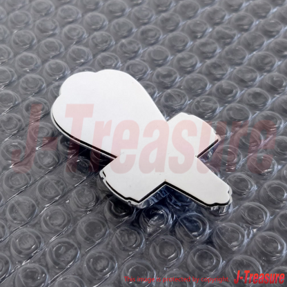 NISSAN FIGARO FK10 1991-1992 Genuine Front Hood Ornament Emblem 62890-37B00 OEM